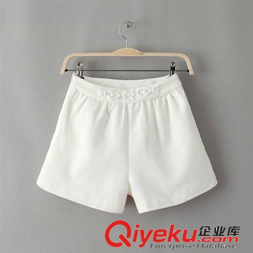 B179-94-090 F.M.P 夏季新款時尚甜美手工釘珠高腰休閑短褲原始圖片3