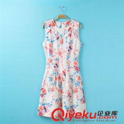 A167-89-079 F.M.P 【0319】歐美風(fēng)牛仔雪紡拼接修身不規(guī)則連衣裙