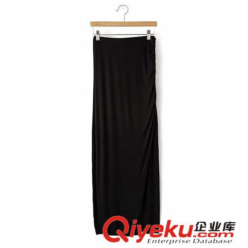 A126-87-091 F.M.P 2014歐美風時尚修身拉鏈針織開叉顯瘦半身裙原始圖片3