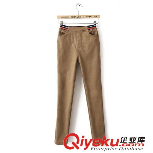 B16-010-070 歐美F.M.P條紋松緊腰加絨褲長(zhǎng)褲 五色 常熟服裝