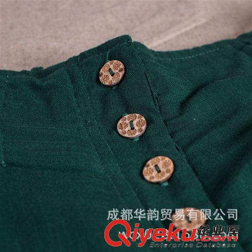 七月 中式民族風手繪女裝裙褲 dmmm休閑個性闊腿長褲原始圖片3
