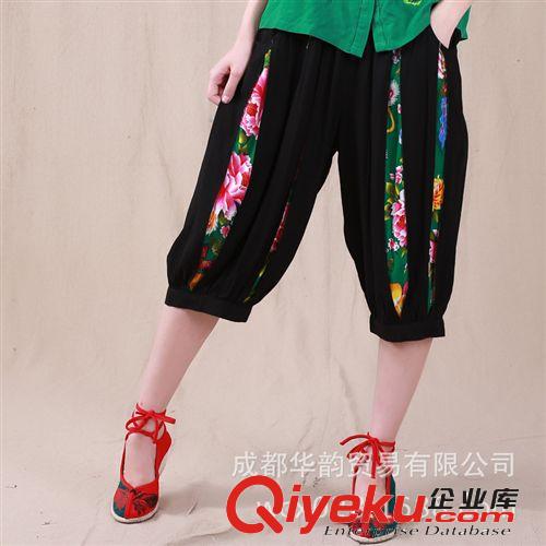 桃花盛開(kāi) 繁花*如夢(mèng) 民族風(fēng)繡花女裝 棉麻吊帶兩穿連衣裙/T202