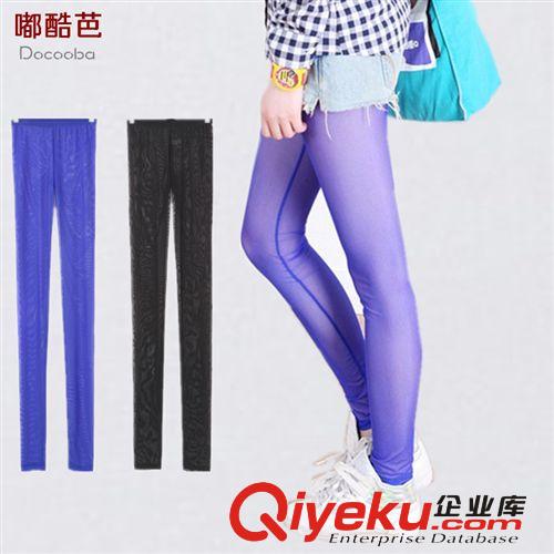 【夏季清倉(cāng)】糖果色打底褲多彩高彈透氣網(wǎng)紗混紡九分褲批發(fā) C18原始圖片2