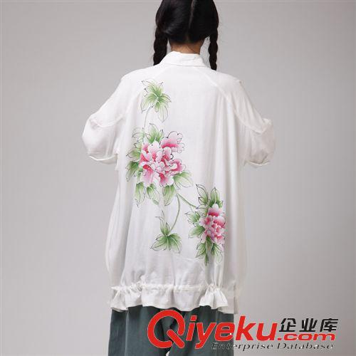 無雙 嫣然轉盼 2014春夏新款 牡丹繡花   吊帶衫