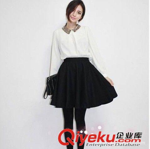 歐美風 明星款 春夏女裝 復古尖領襯衫原始圖片3