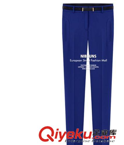 2013新款 英倫風(fēng)夏季休閑雪紡長褲 職業(yè)女褲 顯瘦小腳鉛筆褲原始圖片2