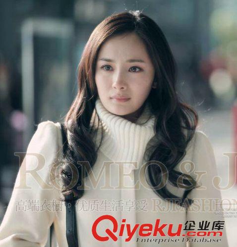 2013秋冬新款 女裝 小時代 楊冪明星同款 毛呢大衣 外套原始圖片2