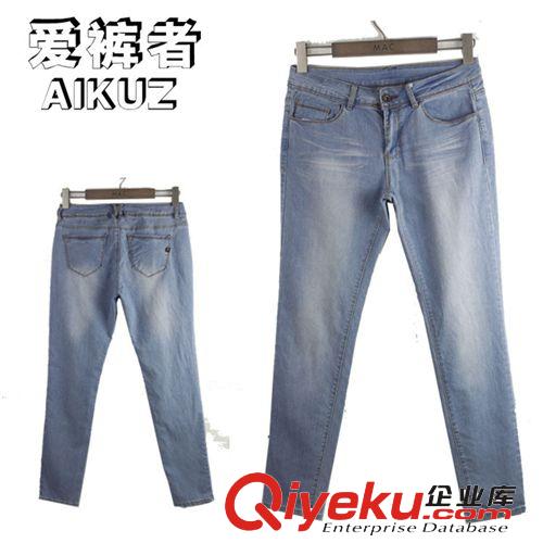 原單G*P牛仔褲女裝 外貿(mào)胖mm大碼彈力褲 歐美時尚直筒長褲C048