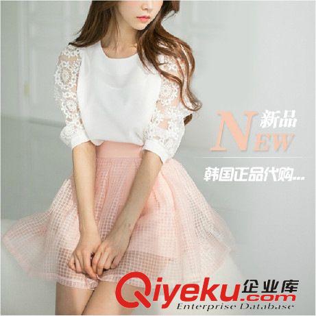 2014新款 夏裝連衣裙 韓版修身小清新中長款印花無袖連衣裙