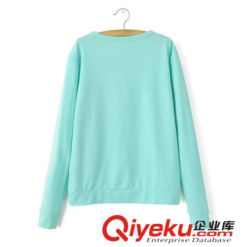 4S005 2014秋冬新款小清新數(shù)字蕾絲拼接花朵圓領(lǐng)長(zhǎng)袖衛(wèi)衣原始圖片2
