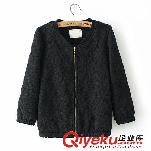 SINGKBEE 4B139 2014秋冬新款歐美風經典提花小花朵燈籠袖外套原始圖片2