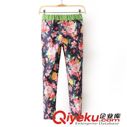SINGKBEE 34133 韓版時(shí)尚顯瘦大印花女款休閑小腳褲原始圖片3