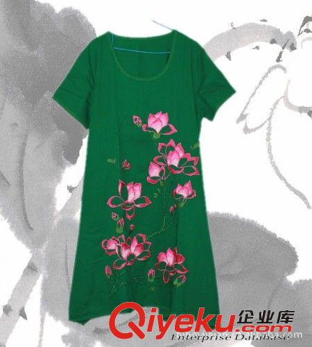 雪蓮花@2012夏季原創(chuàng)設(shè)計(jì)新品品質(zhì)休閑寬松女裝繡花連衣裙