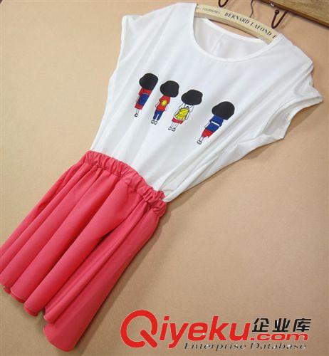 2013年夏裝新款 短袖連衣裙 連體裙 韓版女裝 新品修身裙子
