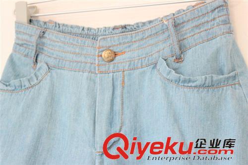 虧本清倉(cāng)~外貿(mào)原單正品森女森林系文藝小清新中腰大碼牛仔裙褲原始圖片2