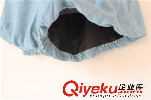 虧本清倉(cāng)~外貿(mào)原單正品森女森林系文藝小清新中腰大碼牛仔裙褲原始圖片3