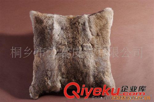 海寧崇福皮草廠家直銷專業訂做供應優質兔毛靠墊