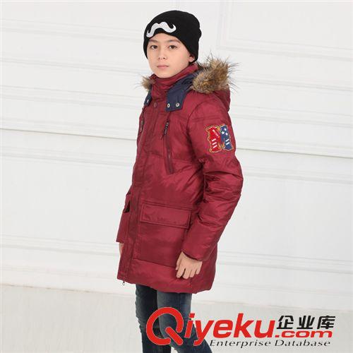 2014年新款童裝羽絨服批發(fā) 男款毛領(lǐng)羽絨服 廠家直銷童裝羽絨服原始圖片2