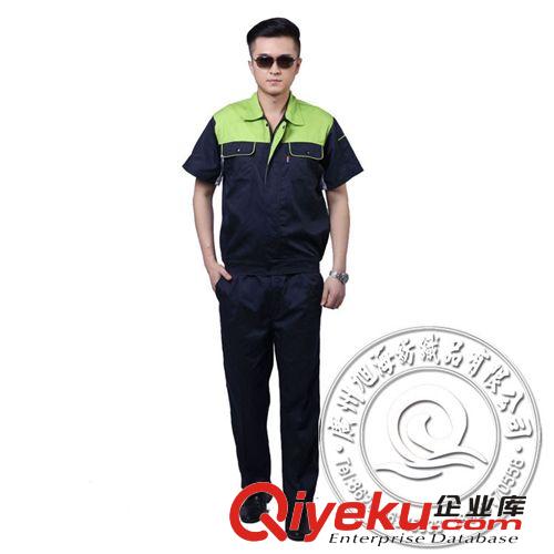 訂做工廠廠服短袖勞保服套裝工地4S店工作服機修工裝廠家批發