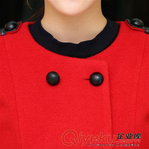 2014秋季新品女裝毛呢外套 四季青女裝批發(fā)代理加盟 如意{zz1}7826