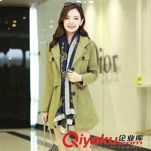 秋季新品韓版女裝風(fēng)衣大衣 免費(fèi)代理加盟 一件代發(fā) 香水麗閣802