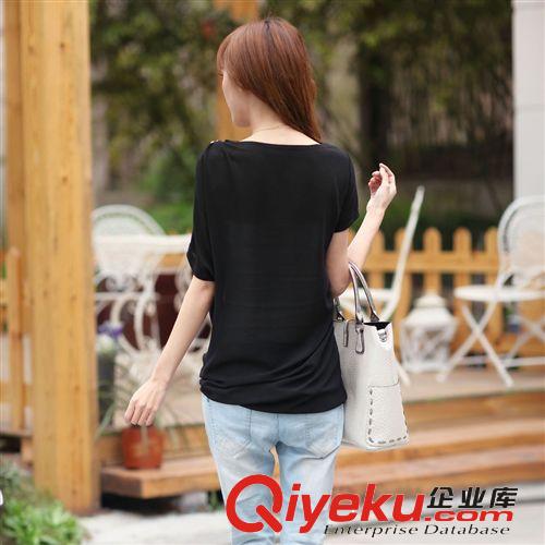 淘寶熱賣(mài) 批發(fā)夏季新款 歐時(shí)尚露肩套頭衫 女式T恤衫批發(fā) 1835原始圖片2