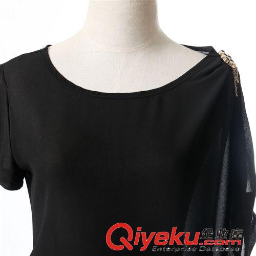 淘寶熱賣(mài) 批發(fā)夏季新款 歐時(shí)尚露肩套頭衫 女式T恤衫批發(fā) 1835原始圖片3