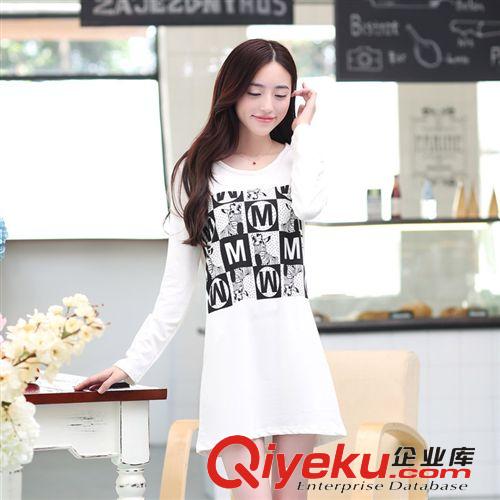 誠招網(wǎng)店代理代銷 杭州四季青女裝休閑長袖純棉衛(wèi)衣絨衫6875原始圖片2