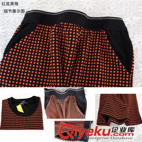 日韓外貿(mào)春季新款衣兩件套  時(shí)尚千鳥格運(yùn)動(dòng)休閑 長袖百搭套裝原始圖片3