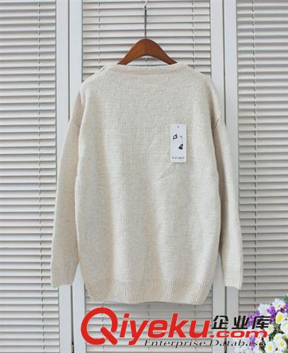 行家拿貨 優(yōu)質(zhì)版女裝 毛衣批發(fā) 學(xué)院風提花兔子毛衣 I8-081原始圖片3