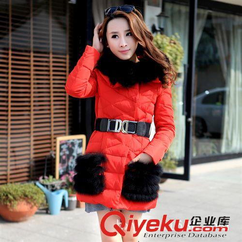 2013冬裝新款修身歐美羽絨服女 Missfofoangela 1381