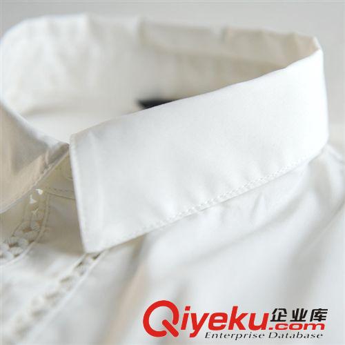 ZZ名品 早春新品2014女裝復(fù)古清新文藝純棉白襯衫女襯衣zd12060原始圖片2