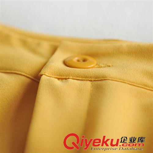 ZZ名品~2014春夏新品復(fù)古氣質(zhì)雪紡闊腿褲長(zhǎng)褲休閑褲女[zf02015]原始圖片2