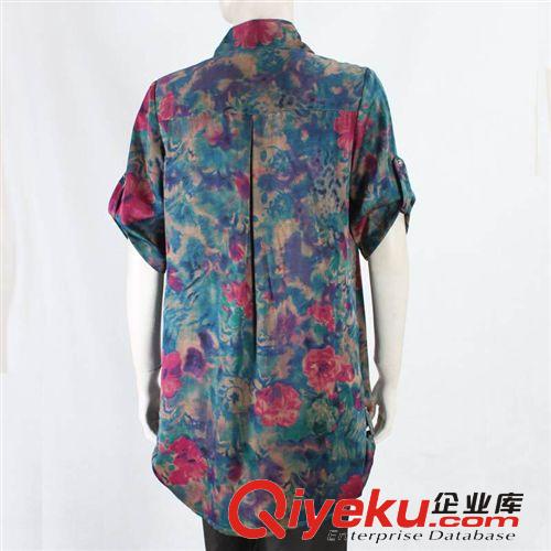 {qg}價 {bfb}桑蠶絲女中長款雙排扣襯衫 真絲香云紗女上衣L11009原始圖片2
