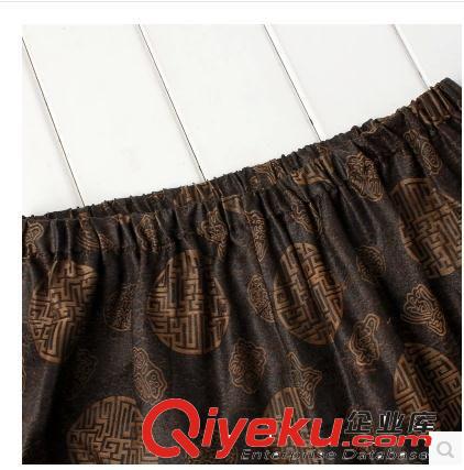男士唐裝褲/富貴花全松緊/真絲交織香云紗促銷古絲路zp9008-7原始圖片3