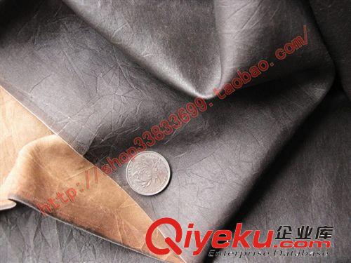 傳統拷莨 百分百真絲香云紗制衣面料 黑色莨綢有質感裂紋9239原始圖片2