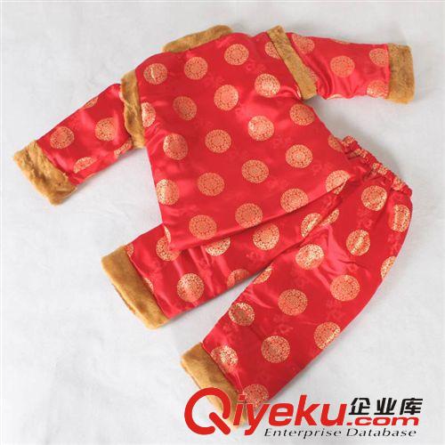 冬款 喜慶兒童唐裝 大寶寶保暖棉襖套裝 繡中國龍兒童兩件套8026原始圖片2