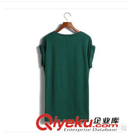 韓國stylenanda 潮流感 隨意卷邊袖 GEEK寬松字母T恤衫8023#
