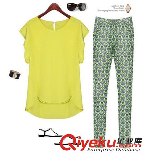 2014歐美站新款夏季時(shí)尚骷髏印花中長(zhǎng)款個(gè)性休閑百搭T恤 8954
