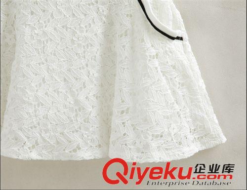 5831#歐美風(fēng)新款蕾絲勾花短袖T恤配蕾絲短裙套裝女休閑運(yùn)動(dòng)服夏