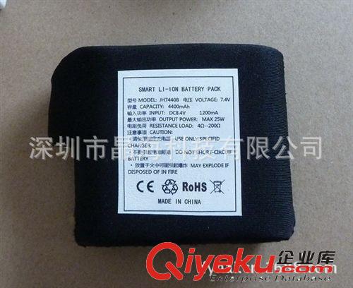 深圳大量出售發(fā)熱服鋰電池 7.4V4400MAH電熱衣服電池原始圖片3