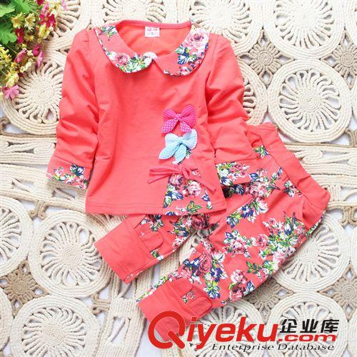 2014秋季女寶寶碎花套裝廠家分銷 一件代發(fā) 加代理零庫存lfx原始圖片3