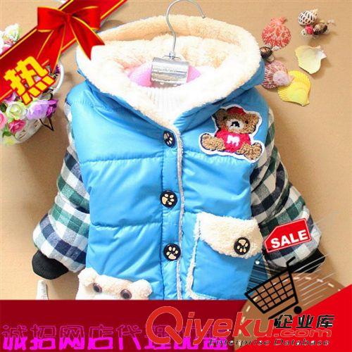 冬季新品男童中小童兒童加厚棉衣外套3-8歲 網店代理 一件代發(fā)