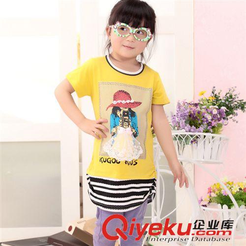 誠(chéng)招代理女童長(zhǎng)款短袖T恤 免費(fèi)加盟 一件代發(fā) 淘寶分銷(xiāo)  廠家直銷(xiāo)原始圖片2