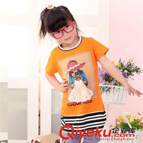 誠(chéng)招代理女童長(zhǎng)款短袖T恤 免費(fèi)加盟 一件代發(fā) 淘寶分銷(xiāo)  廠家直銷(xiāo)原始圖片3