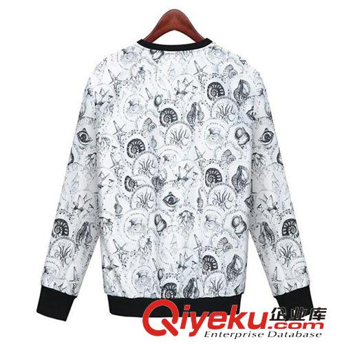 2014秋季新款歐洲站刺繡 大碼女裝套頭 胖MMXL5XL打底衫長(zhǎng)袖T恤原始圖片3