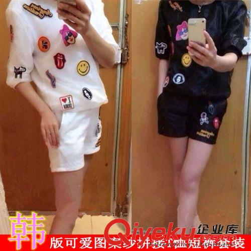 免費(fèi)網(wǎng)店代發(fā)貨2014春夏裝女裝新款雪紡衫上衣+淑女短裙套裝H572