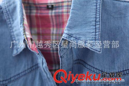 2012春夏季新款熱賣 瑞麗女裝牛仔薄襯衣 牛仔韓版長(zhǎng)袖 10681