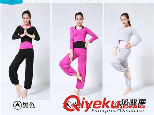 女式休閑彈力套裝 瑜伽套裝批發(fā) 舞蹈健身服套裝運動跳躁服原始圖片2