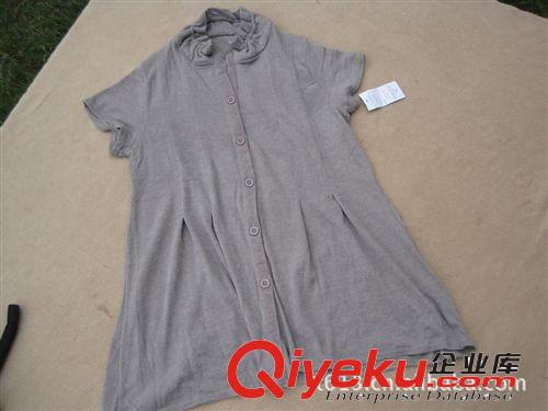 新款上市！外貿(mào)女裝批發(fā) 日單短袖針織時(shí)裝衫（三色入）原始圖片2